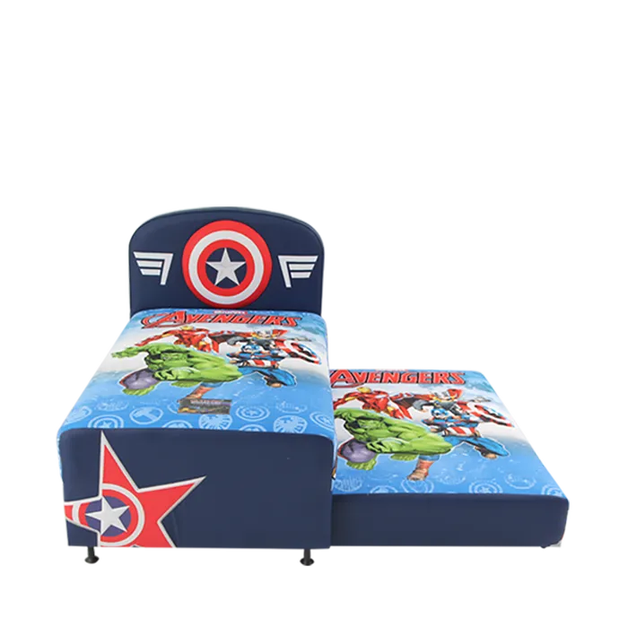 Springbed Set Twinbed Avengers 3D